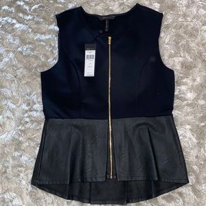 BCBGMAXARIA
SLEEVELESS PEPLUM TOP NWT SIZE M